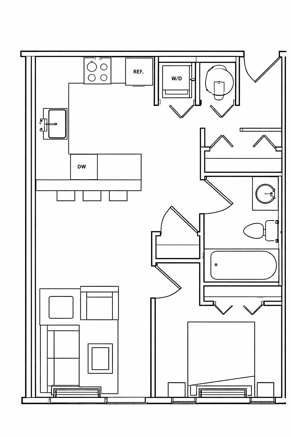 Studio Type A Floor Plan